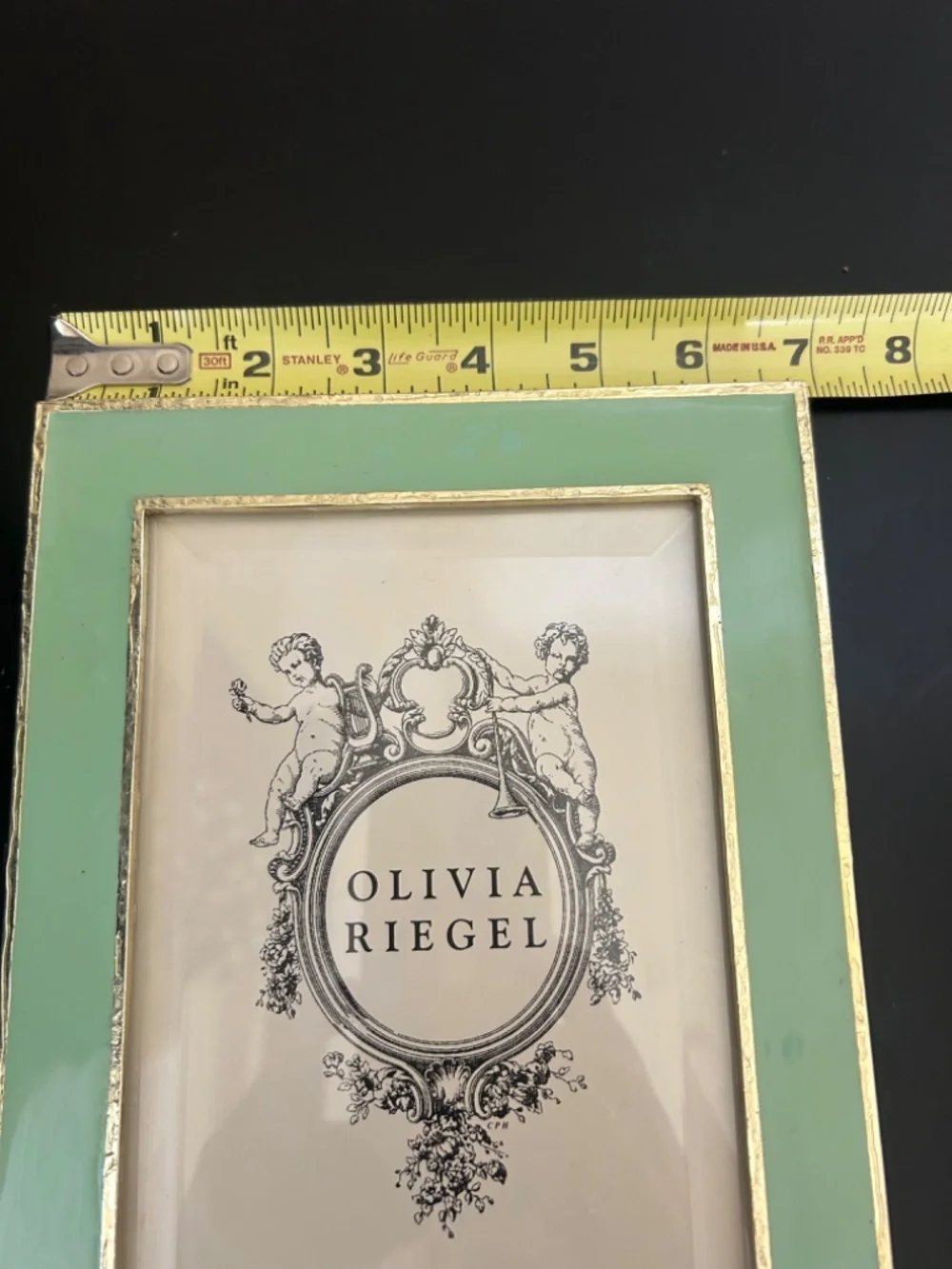 Olivia Riegel Mint Green Hand-Enameled Picture Frame